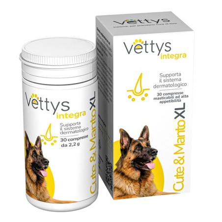 Pharmaidea Vettys Integra Cute & Manto Xl Cane 30 Compresse