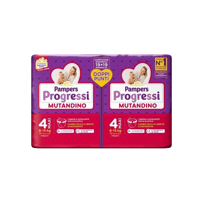 Fater Pampers Progressi Mutandino Maxi Pacco Doppio