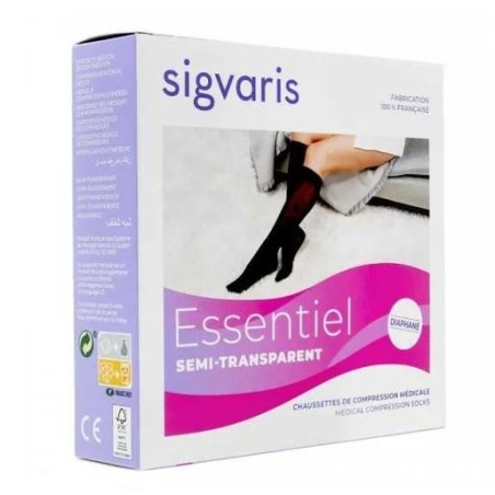 Sigvaris Semitrasparent gambaletto AD CCL1 bordo maglia 1 paio