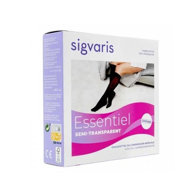 Sigvaris semitrasparent collant bordo puntini AG CCL1 1 paio