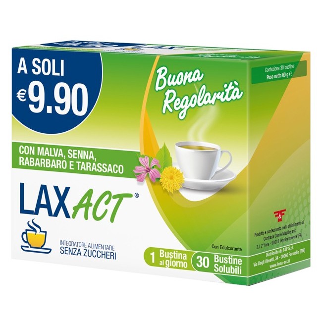 F&f Lax Act 30 Bustine Solubili Senza Zuccheri