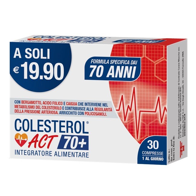 F&f Colesterol Act 70+ 30 Compresse