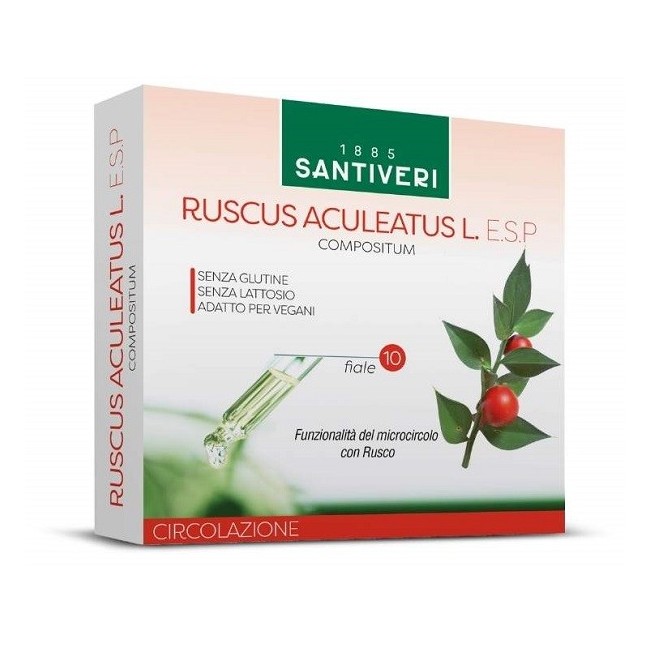 Santiveri Sa Ruscus Aculeatus Esp 10 Fiale Da 10 Ml