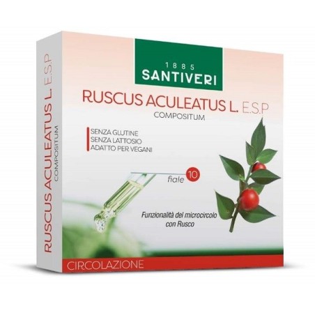 Santiveri Sa Ruscus Aculeatus Esp 10 Fiale Da 10 Ml