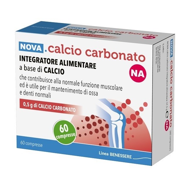 Nova Calcio Carbonato Na 0,5g 60 Compresse