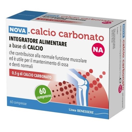 Nova Calcio Carbonato Na 0,5g 60 Compresse