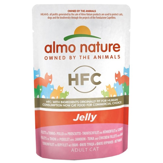 Almo Nature Classic Gatto Con Tonno Pollo E Prosciutto Jelly 50 g