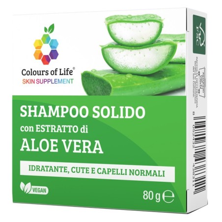 Colours Of Life Aloe Shampoo Solido 80 G