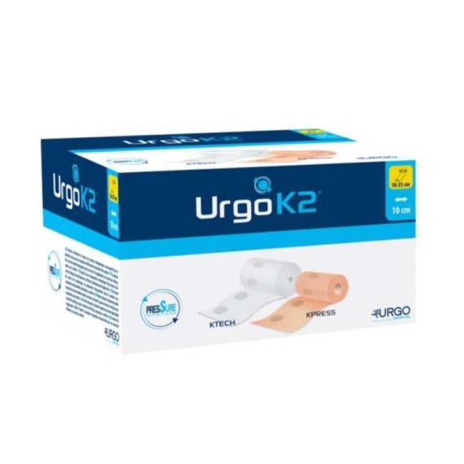 Urgok2 latex free kit bendaggio t2 caviglia 25-32 2 pezzi 10 cm