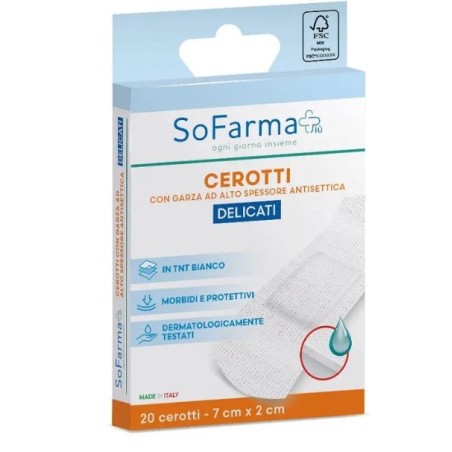 So. Farma. Morra Cerotto Delicato Sofarmapiu' 7x2 Cm 20 Pezzi