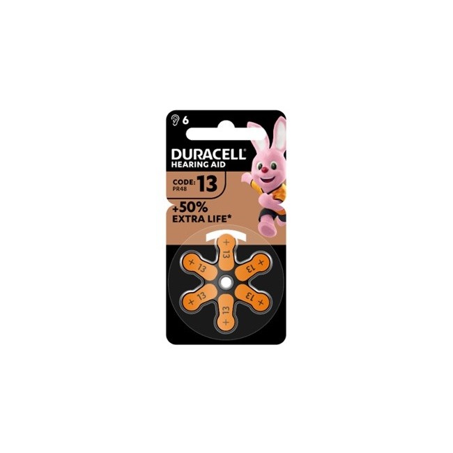 Duracell Easy Tab 13 Arancio Batteria Per Apparecchio Acustico