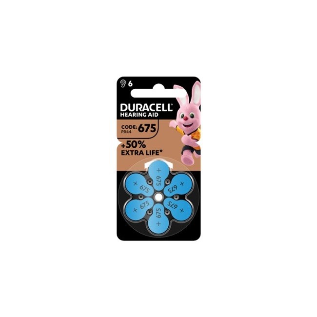 Duracell Easy Tab 675 Blu Batteria Per Apparecchio Acustico