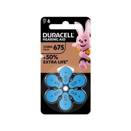 Duracell Easy Tab 675 Blu Batteria Per Apparecchio Acustico