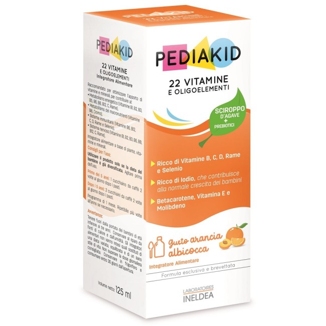 Pediakid 22 Vitamine E Oligoelementi Sciroppo 1