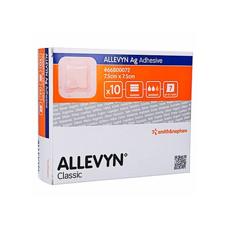 Allevyn Adhesive Ag 7,5x7,5 Cm 10 Pezzi