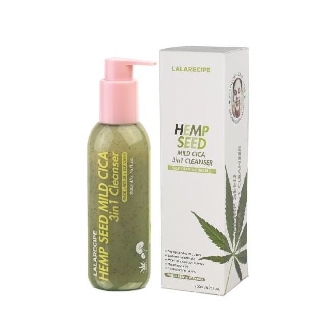 Lalarecipe Hemp Seed Mild Cica 3in1 Cleanser