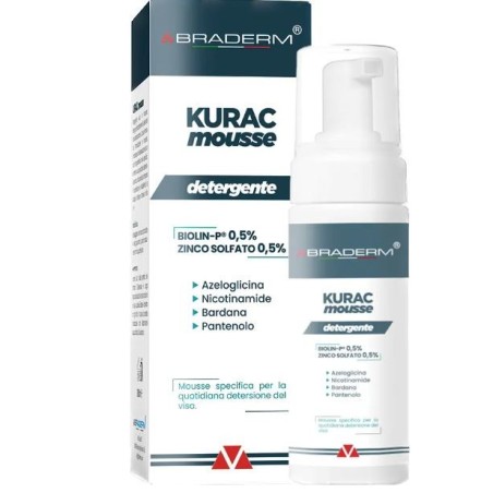 Braderm Kurac mousse detergente viso