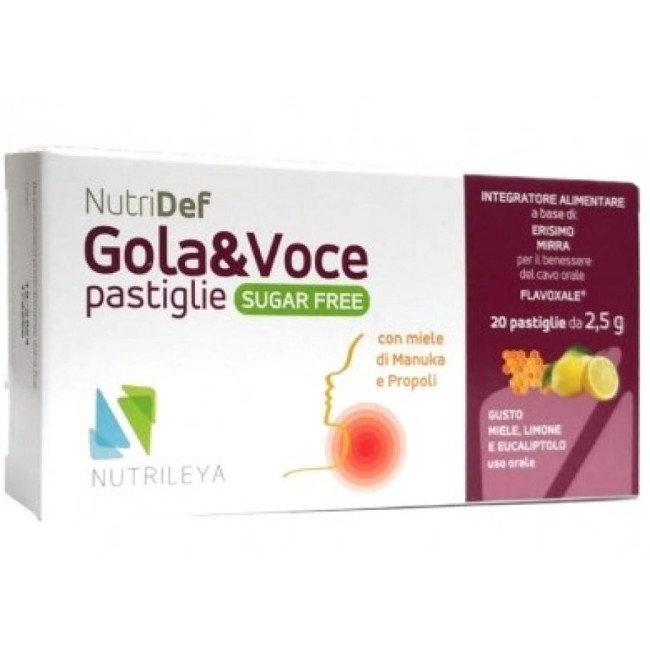 Nutridef gola e voce 20 pastiglie