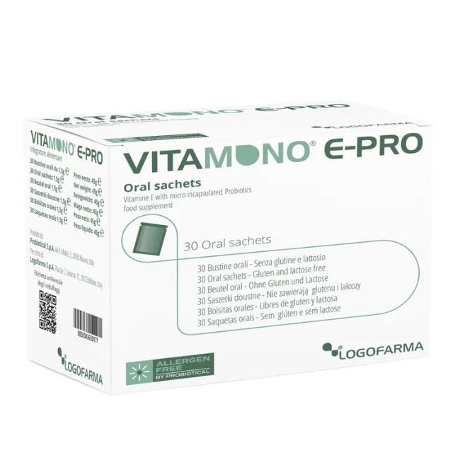 Logofarma Vitamono E Pro 30 Bustine Idrosolubili