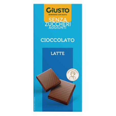 Giusto Senza Zucchero Tavoletta Cioccolato Latte 