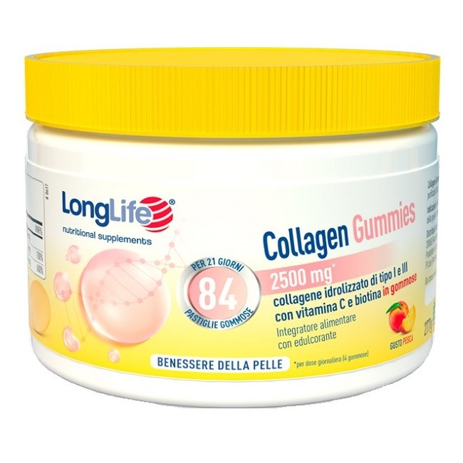 Longlife Collagen Gummies 60 gommose al collagene