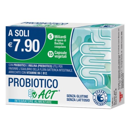 F&f Probiotico Act 15 Capsule Vegetali