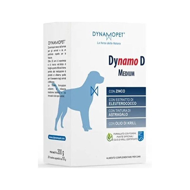 Dynamopet Dynamo D Medium 20 Bustine Da 10 G