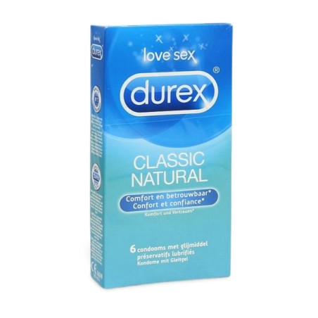 Durex classic natural preservativi 6 pezzi