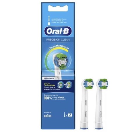 Oralb precision clean testine spazzolino elettrico 2 pezzi