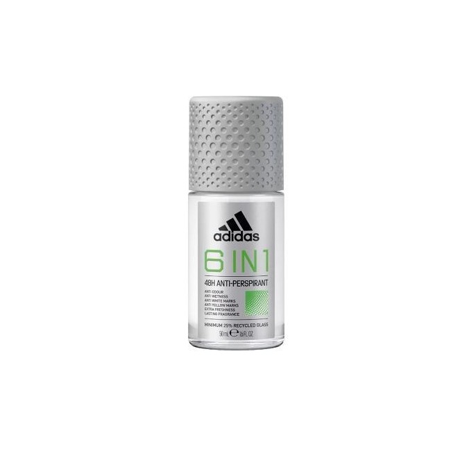 Adidas 6 in 1 Anti-Perspirant Roll On Deodorant 50 ml