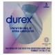 Durex extra sottile profilattici lubrificati 3 pezzi