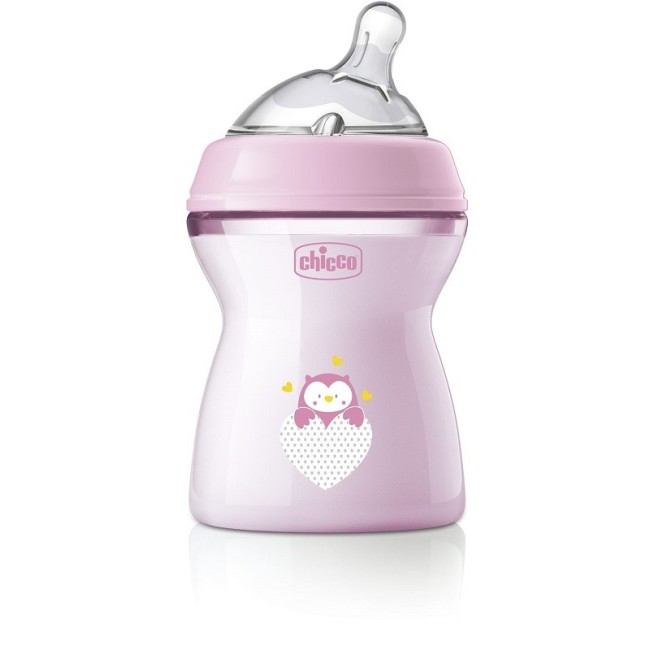 Chicco Biberon Natural Feeling Flusso Medio 2 Mesi+ Bimba 250ml