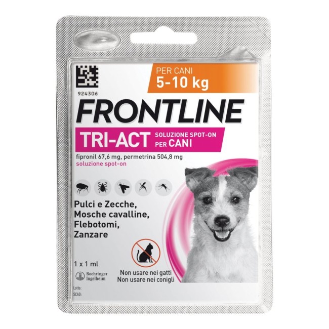 Boehringer Ing. Anim. H. It. Frontline Tri-act Soluzione Spot-on Per Cani Di 5-10 Kg