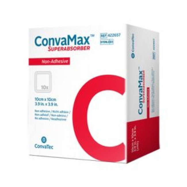 Convatec Italia Medicazione Avanzata Convamax Superabsorber Adhesive 10 X 10 Cm 10 Pezzi