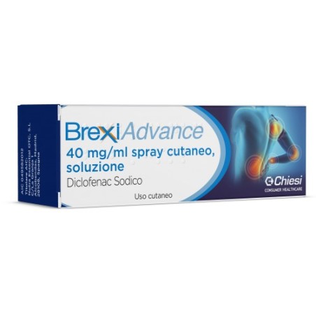 Nutra Essential Otc Sl Brexiadvance 40 Mg/ml Spray Cutaneo, Soluzione Diclofenac Sodico