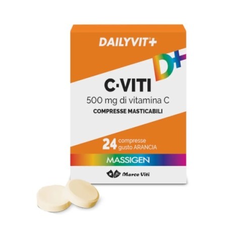 Marco Viti Farmaceutici Massigen C Viti 500 Mg 24 Compresse Masticabili