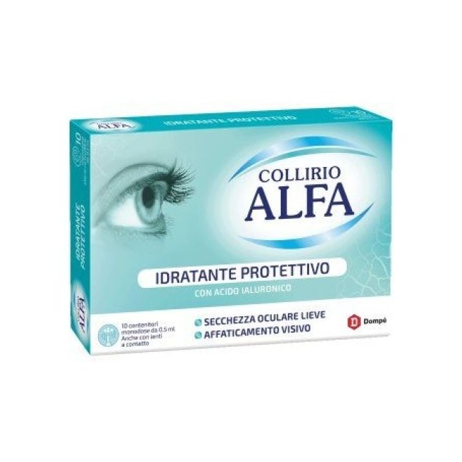 Dompe' Farmaceutici Collirio Alfa Idratante Protettivo 10 Flaconcini Monodose