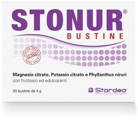 6 Confezioni Stonur 20 Bustine integratore per vie urinarie