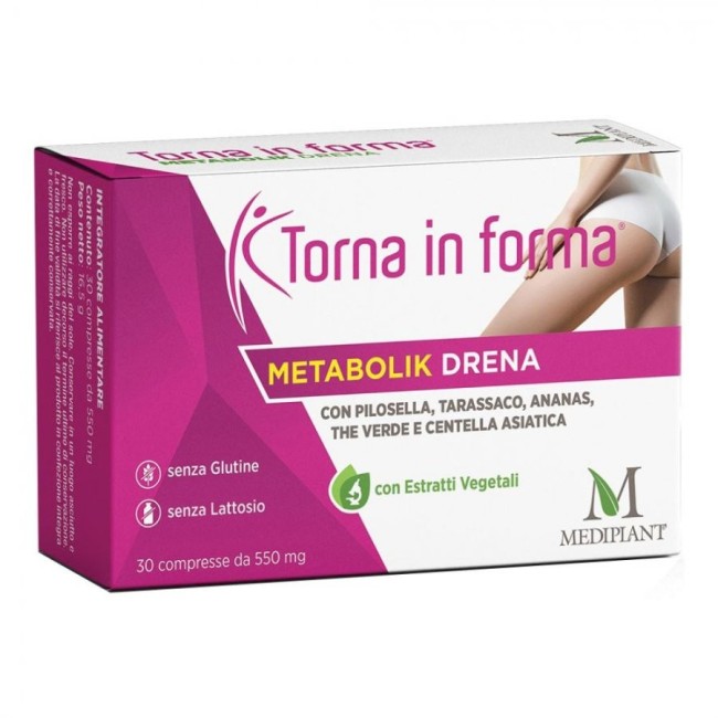 Torna In Forma Metabolik Drena 30 Capsule