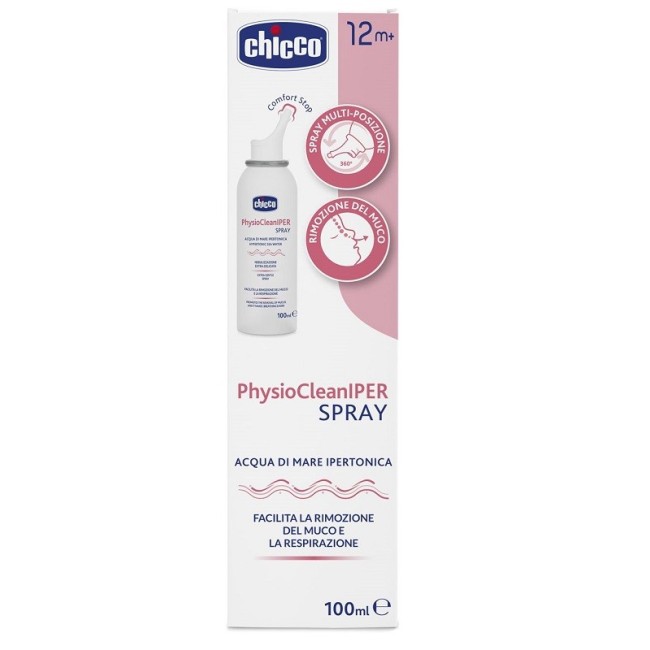 Chicco Physioclean Iper Spray 100 ml Soluzione Ipertonica