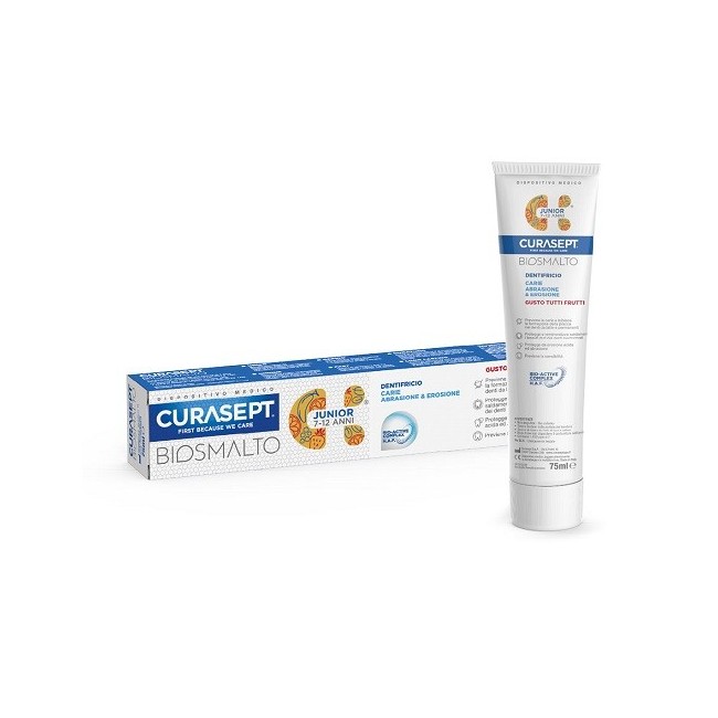 Curasept biosmalto dentifricio junior per bambini 75 ml