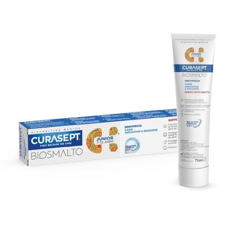 Curasept biosmalto dentifricio junior per bambini 75 ml