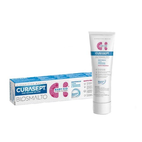 Curasept biosmalto dentifricio baby kid fragola 50 ml