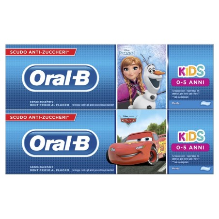 Oralb dentifricio kids frozen&cars 0-5 anni 75 ml