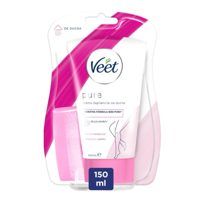 Veet crema depilatoria sotto la doccia 150ml con spugnetta