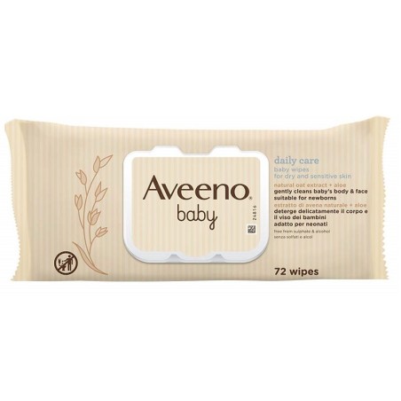 Aveeno Baby Salviette Detergenti 72 Pezzi