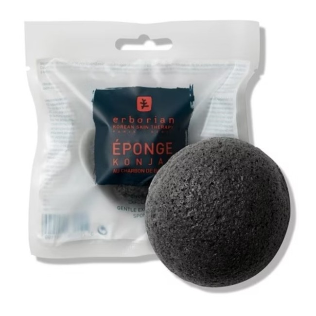 Erborian Charcoal Konjac Face Sponge spugna da bagno al carbone vegetale