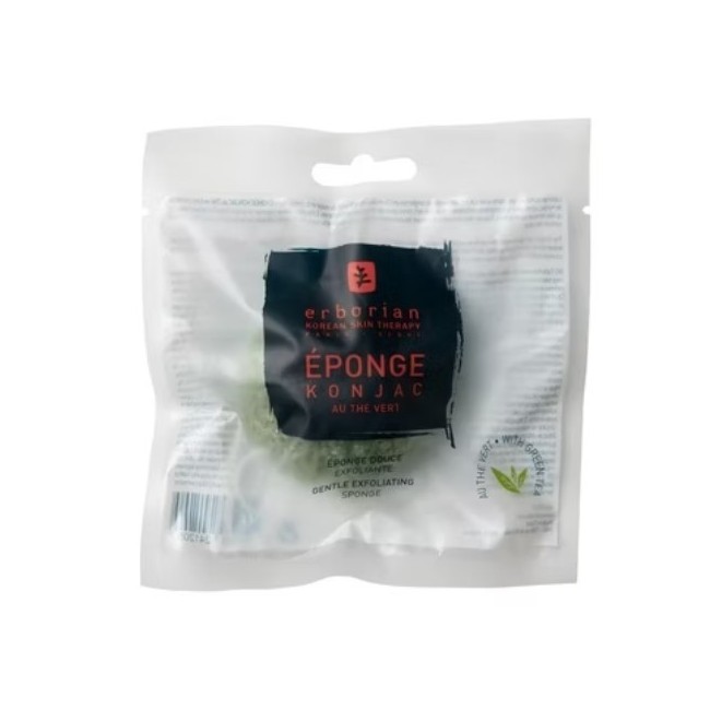 Erborian Charcoal Konjac Sponge with Green Tea spugna da bagno al tè verde