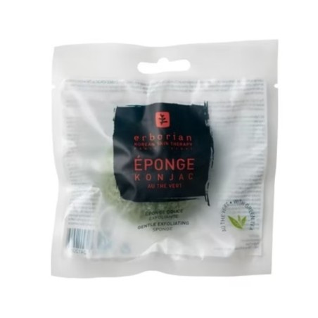 Erborian Charcoal Konjac Sponge with Green Tea spugna da bagno al tè verde