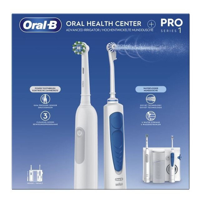 Oralb Oral center Idropulsore + Spazzolino Elettrico PRO 1